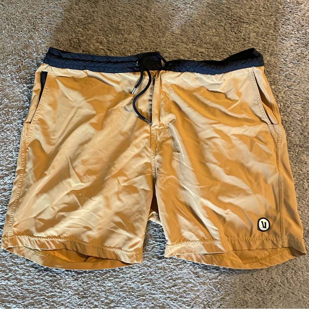 Yellow Large Vuori Boardshorts.